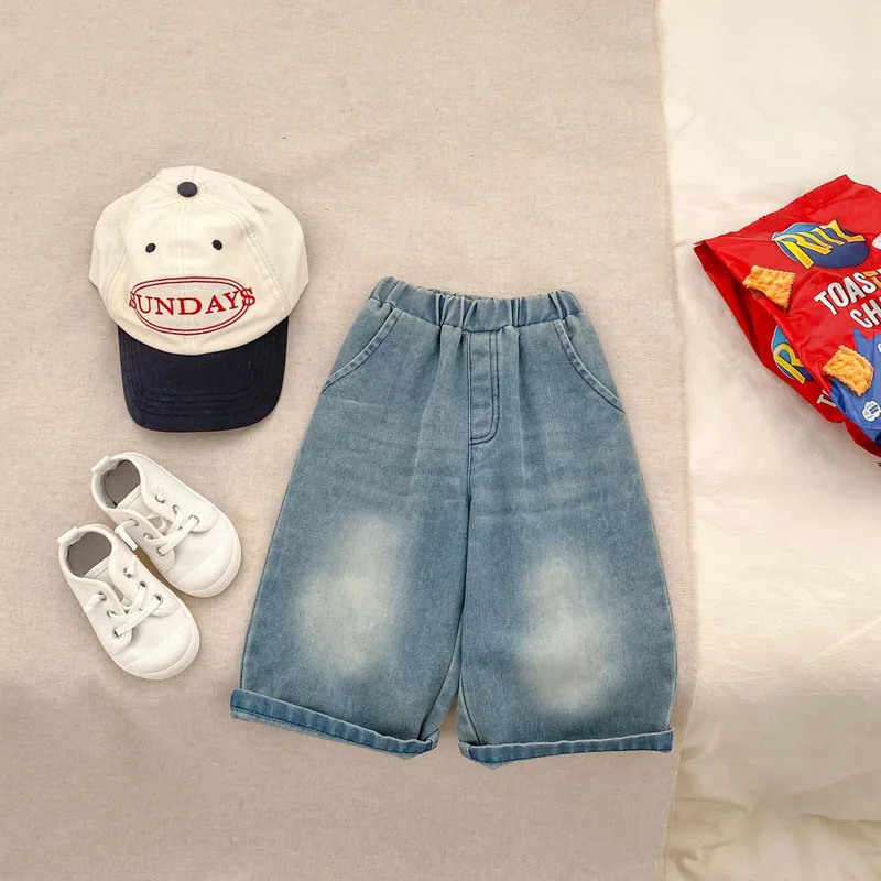 メロディルーズワイドストレートデニムパンツ