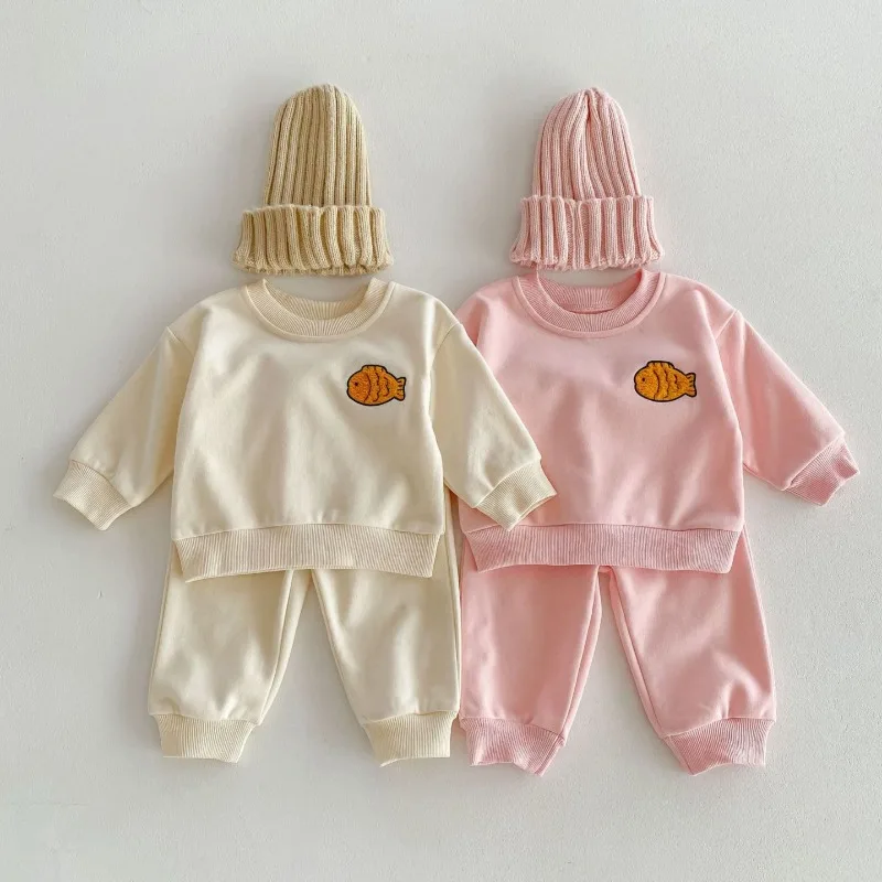 ミニたい焼き刺繍スウェット上下セット
