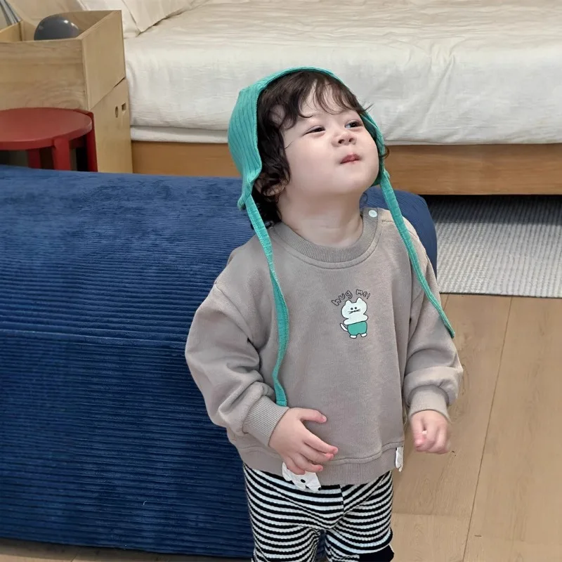ハグミーキャットプリントスウェットトレーナー