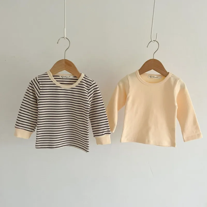 【BABY】ベーシッククルーネック長袖Tシャツ