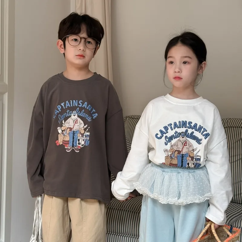 キャプテンプリントキャラクター長袖Tシャツ