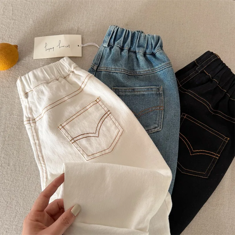 ステッチデザインストレッチロングパンツ
