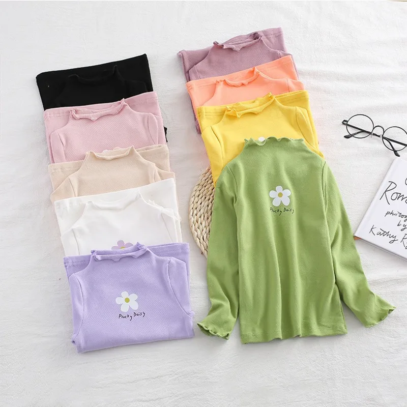 小花柄フラワープリントメロウフリル長袖Tシャツ