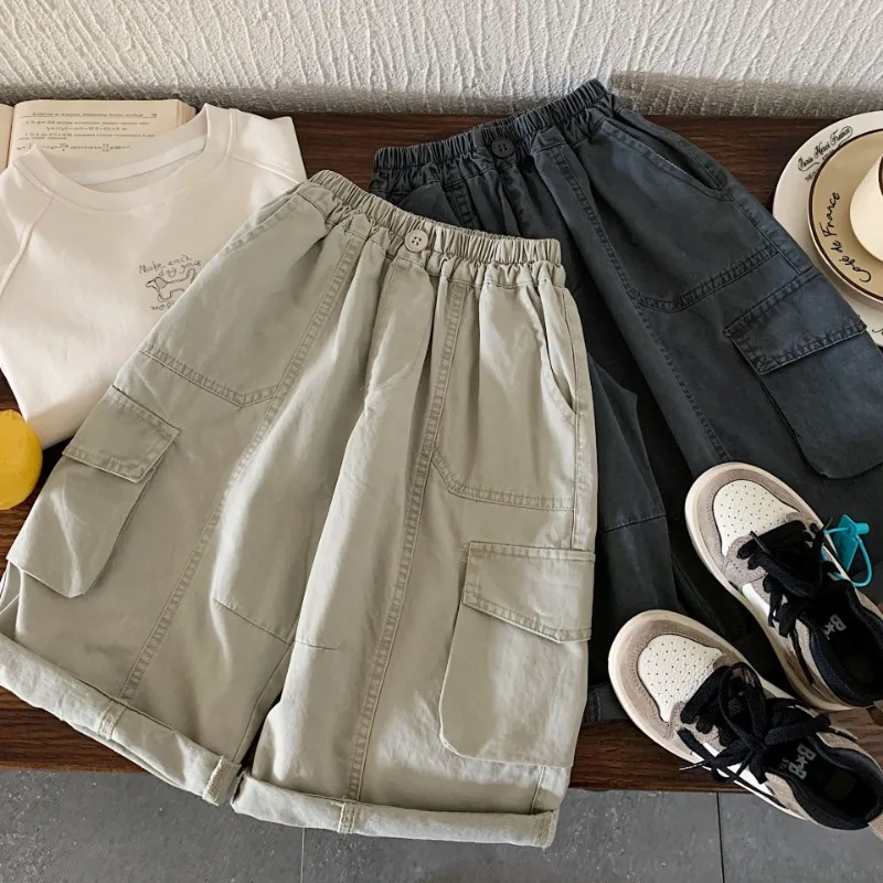 ルーズシルエットストレートカーゴパンツ