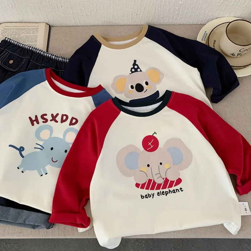 【KID】プレイゲームアニマルラグラン長袖Tシャツ