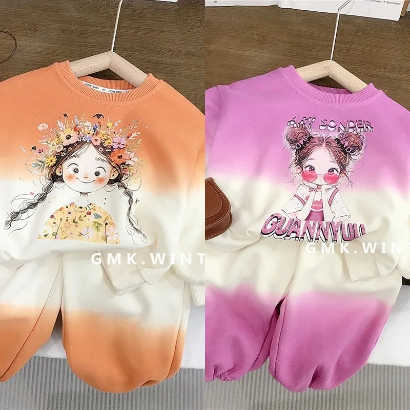 グラデーションフラワーガール上下セット