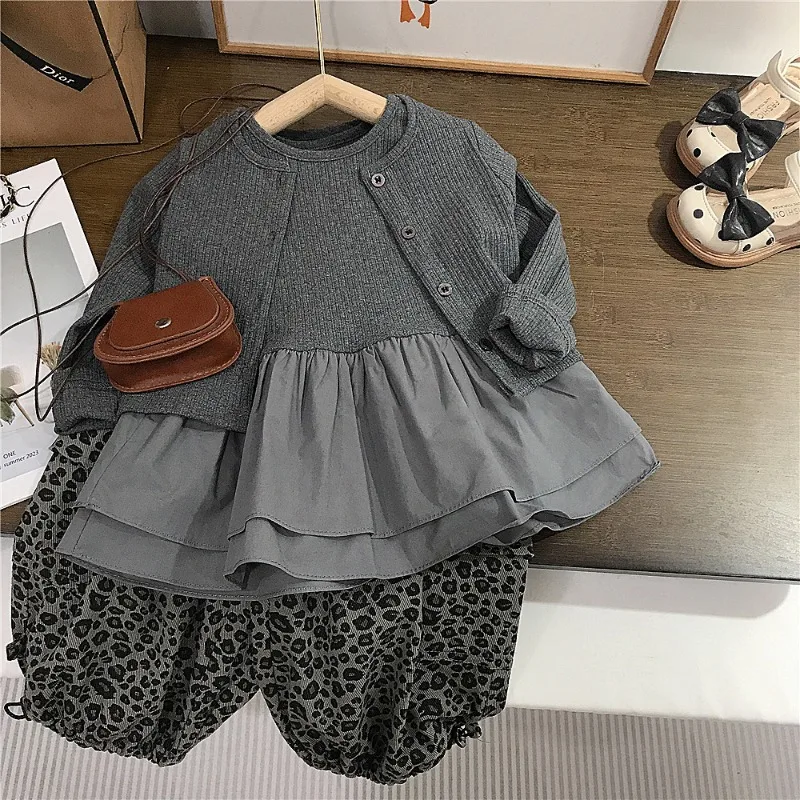 【セット】レオパードカーディガン＆ノースリーブセット