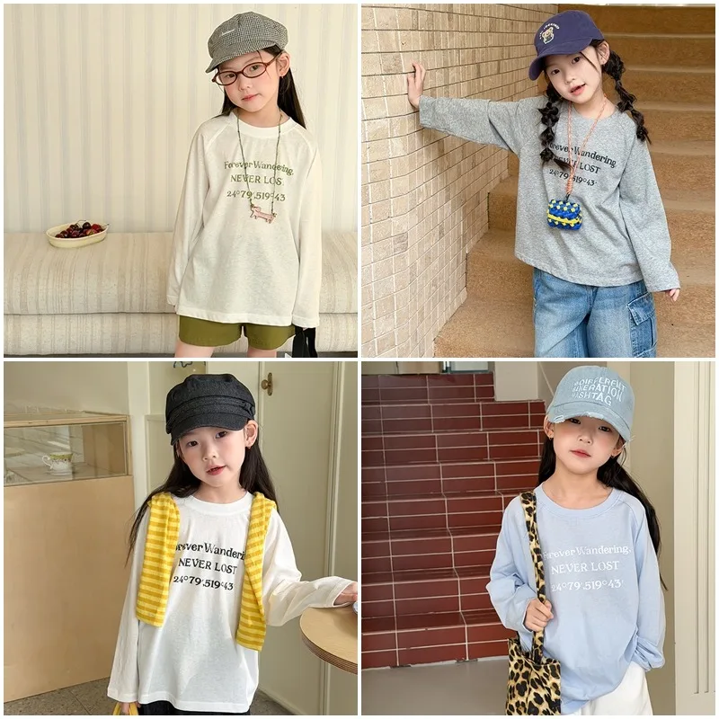 フォーエバーレタリングプリント長袖Tシャツ