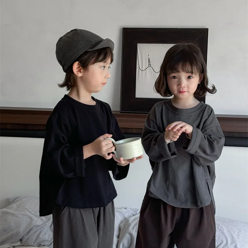 イレギュラーヘムベーシック長袖Tシャツ