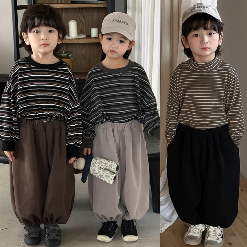 ゆったりハイウエストニットバルーンジョガーパンツ