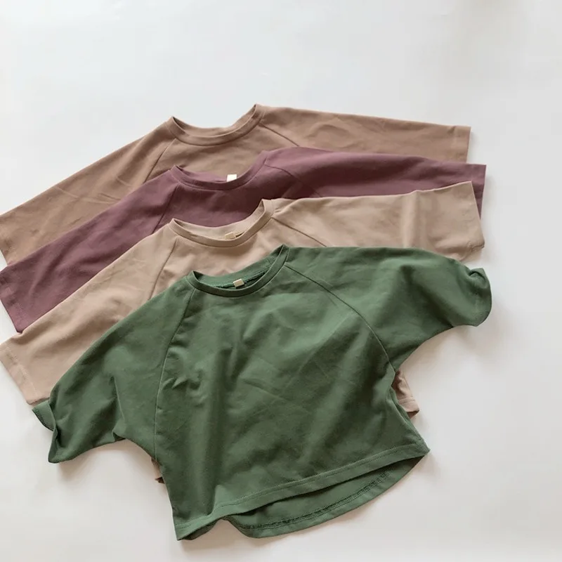 【KID】ベーシックラグランスリーブ長袖Tシャツ