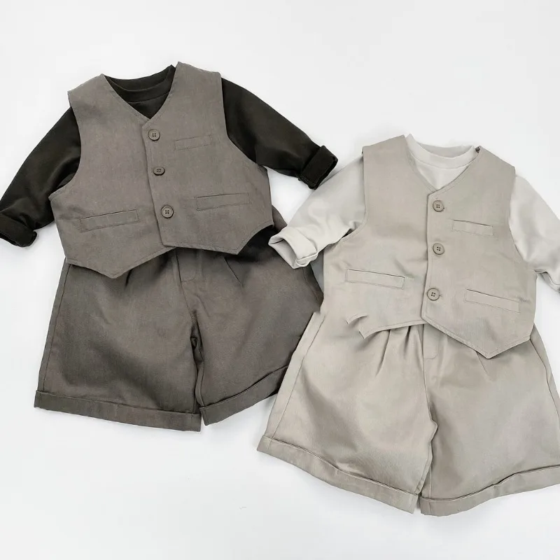 レトロ風ハイウエストワイドクロップドパンツ
