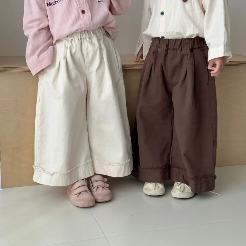 カットオフロールアップワイドパンツ