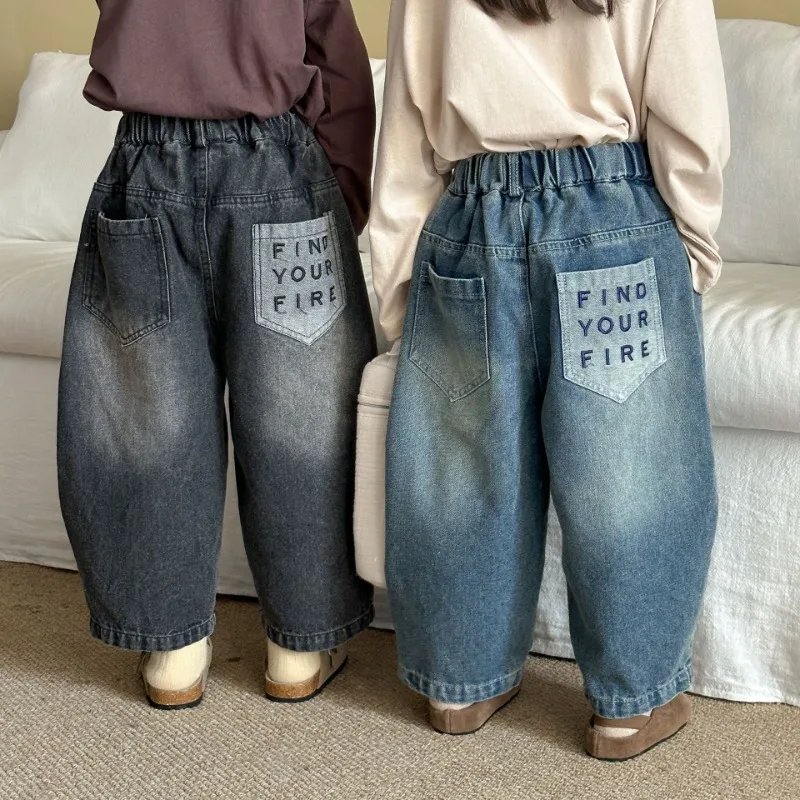 ファインドファイヤーバックロゴデニムパンツ