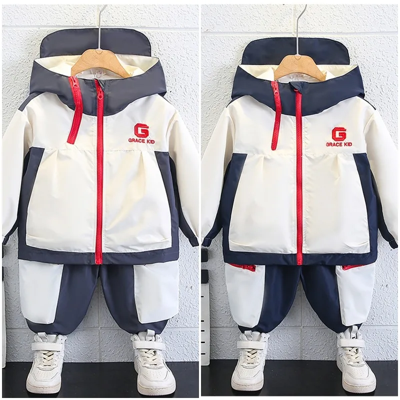 バイカラー配色スポーティー上下セット