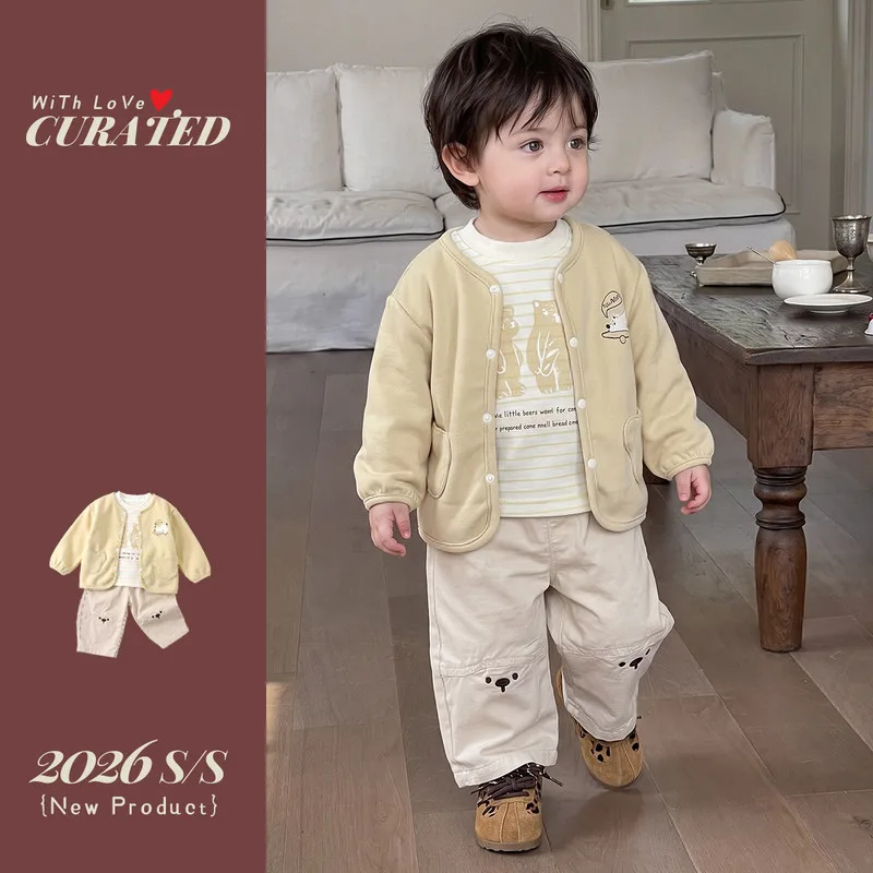 トリプルくまカーディガンTシャツパンツ3点セット
