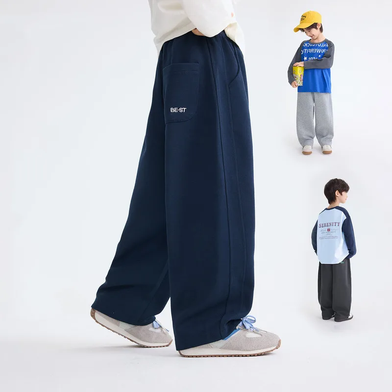 ボーイズ春秋ルーズスウェットジョガーパンツ
