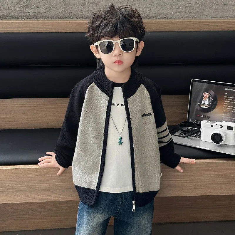 【KID】ラグランニットジップアップジャケット