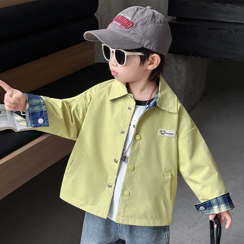【KID】襟付きスナップボタンワッペンジャケット