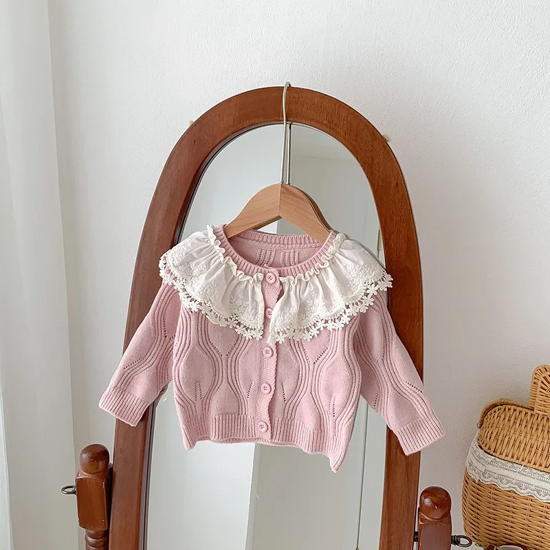 【BABY】アイレット レースカーディガン