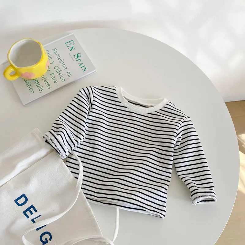 【BABY】ウィスパーストライプ長袖Tシャツ