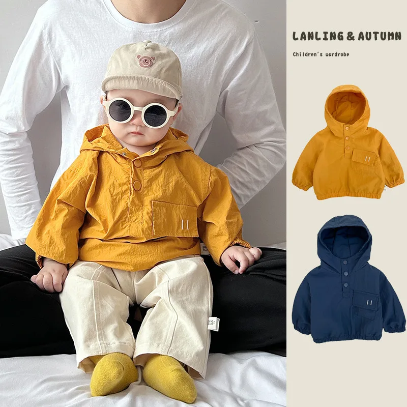 【BABY】フード付きアノラックプルオーバーアウター