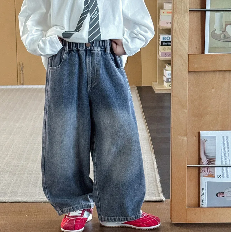 【KID】ヴィンテージ加工ラベルデニムパンツ