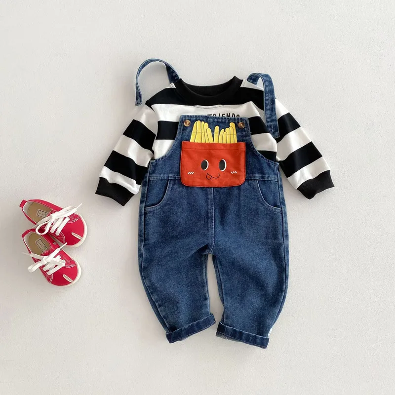 【BABY】フレンチフライポケットデニムサロペット