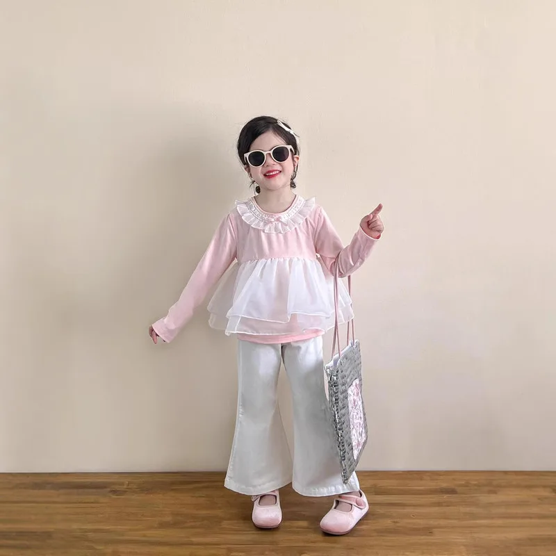 【リンクコーデ】デイジーフリルTシャツ／デイジーパンツ