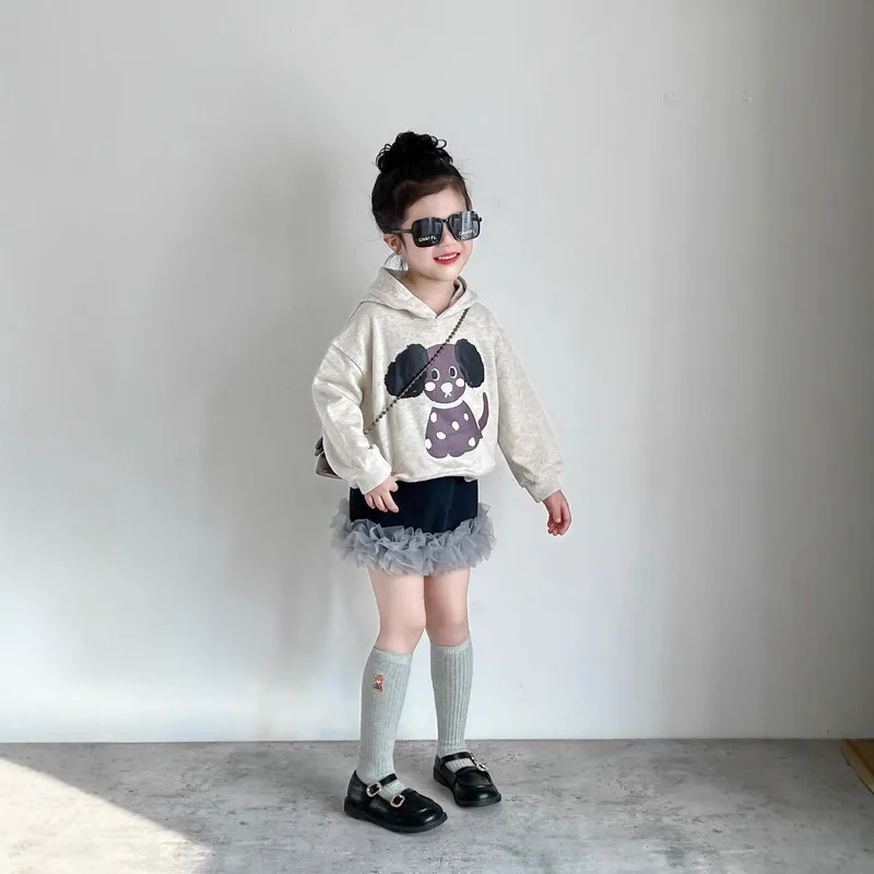 【KID】パピー柄フード付きキッズTシャツ