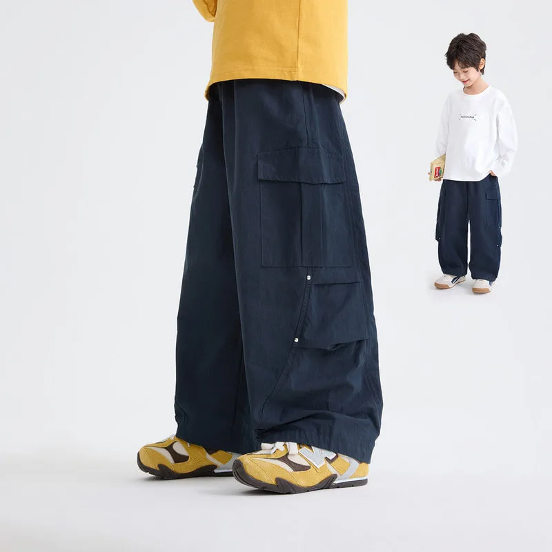 ネイビーマルチポケットカーゴパンツ