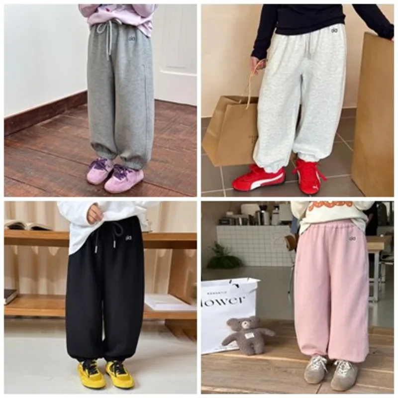 【KID】パステルカラースウェットロングパンツ