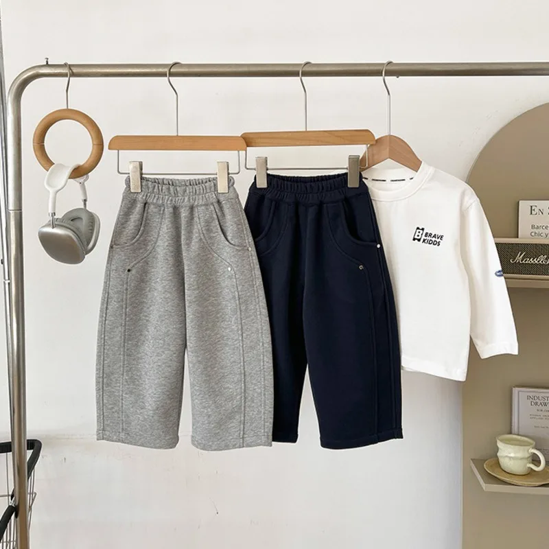 【KID】キッズベーシックストレートロングパンツ