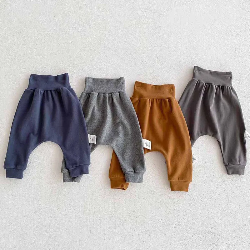 【BABY】ベビー無地おしりゆったりロングパンツ