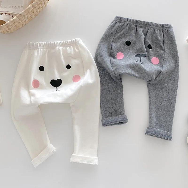 【BABY】ラブノーズくまフェイスロングパンツ