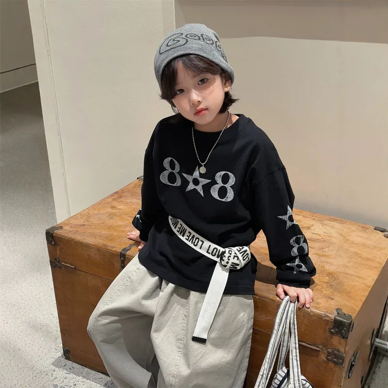 ダブルエイト星ロゴ長袖Tシャツ
