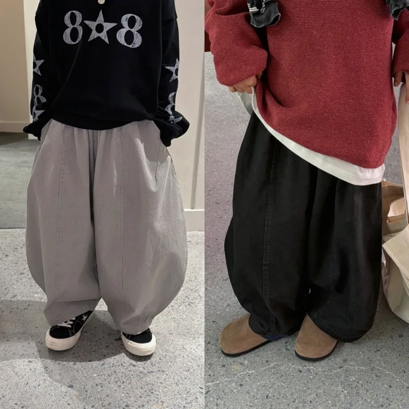 ワイドシルエットウエストゴムパンツ