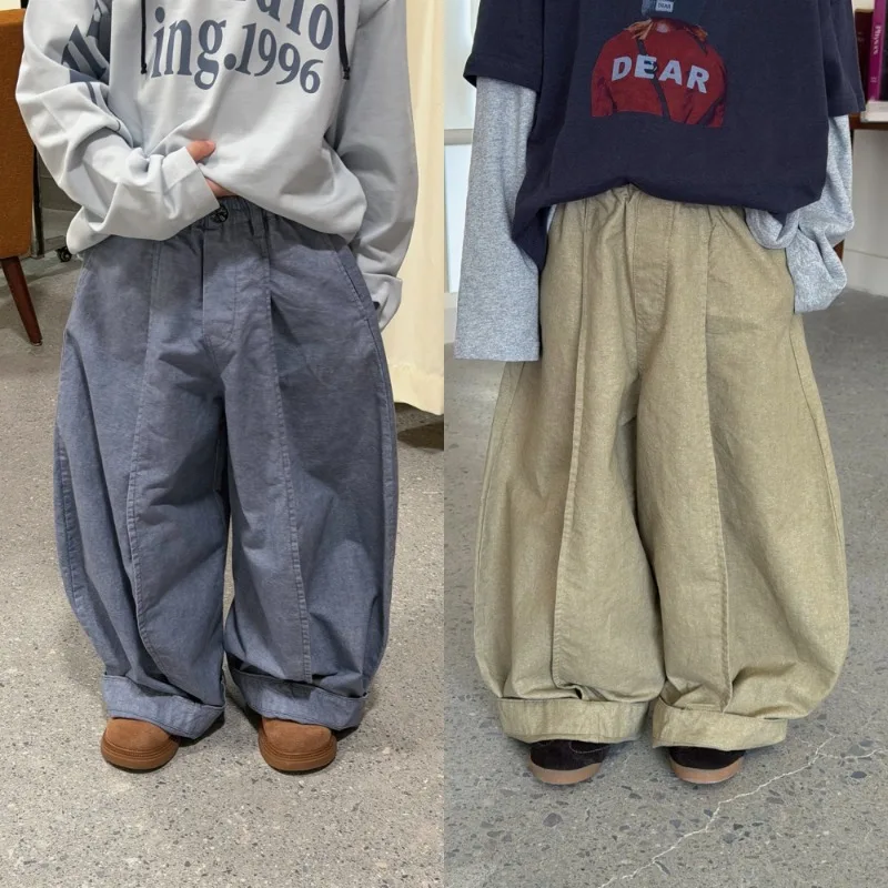 【KID】エリスウエストゴムワイドロングパンツ