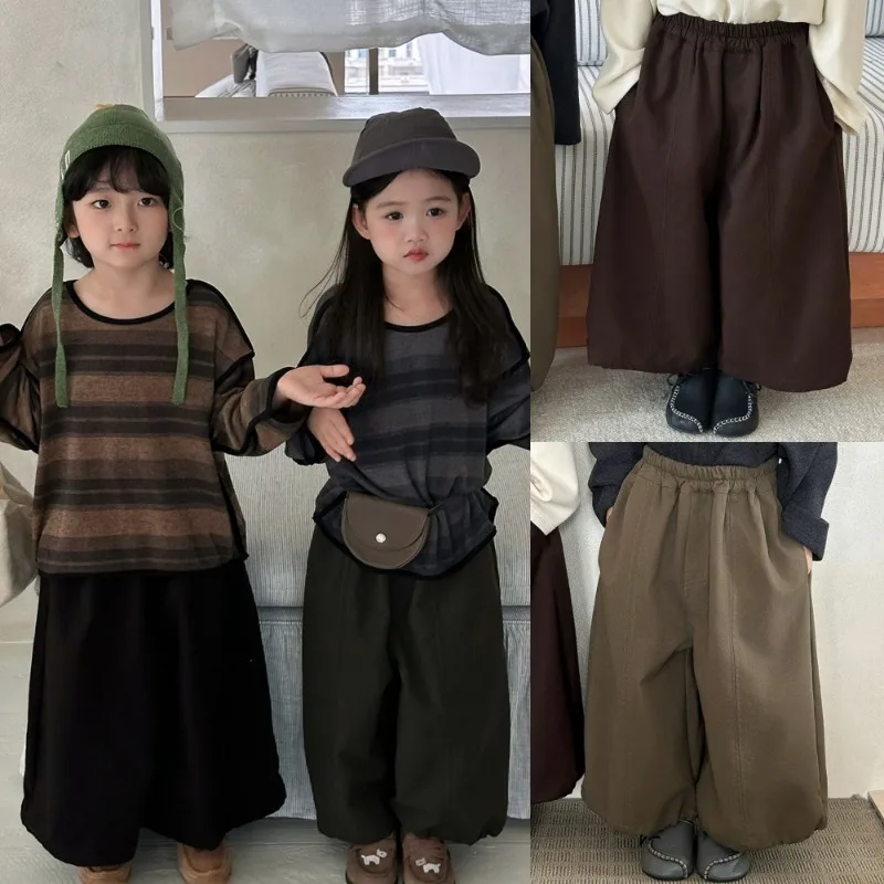 【KID】ジェイドワイドシルエット9分丈パンツ