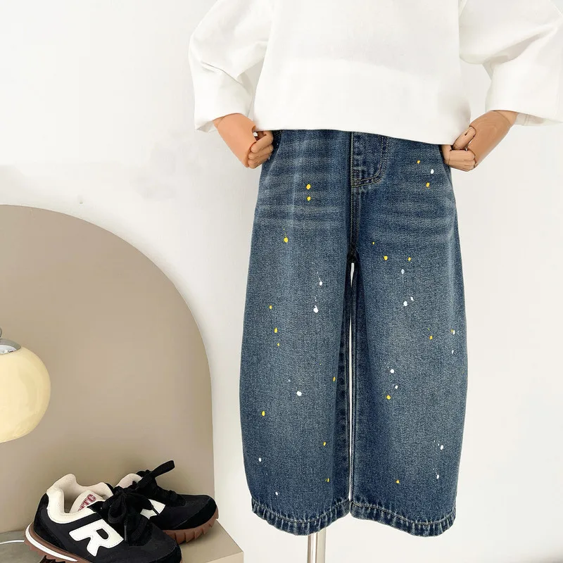 【KID】ペイントデニムワイドパンツ
