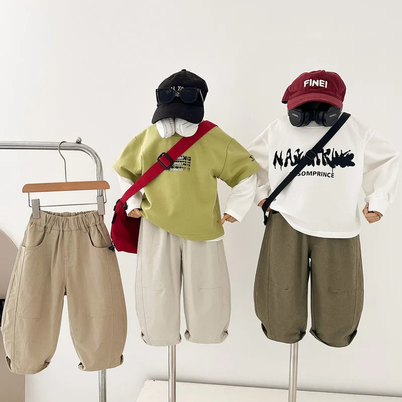 バルーンシルエットカジュアルロングパンツ