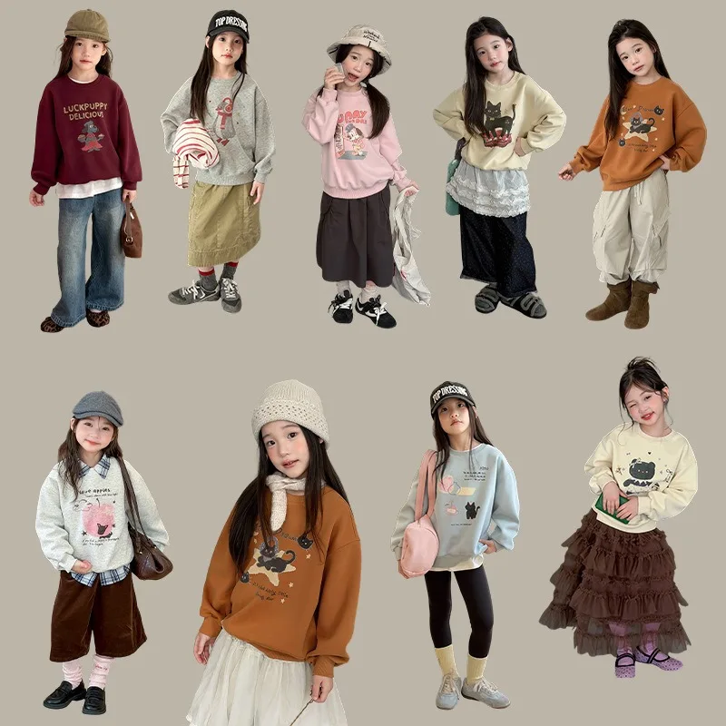 ライトカートゥーンプリント長袖Tシャツ