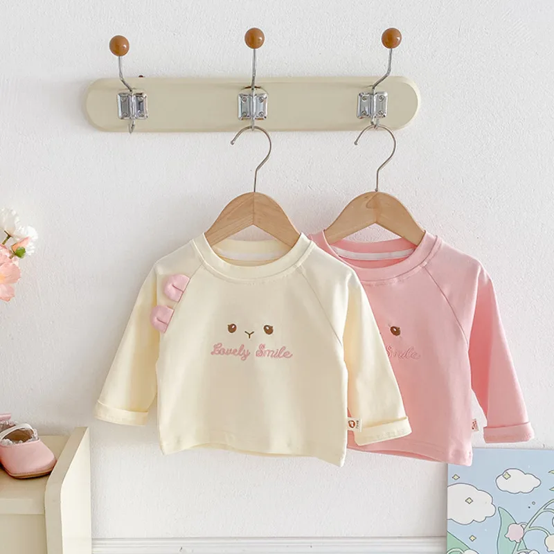 スマイルバニーフェイス長袖Tシャツ
