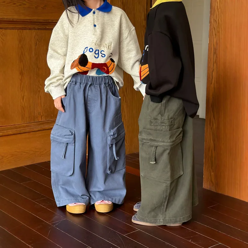 【KID】ワイドカーゴポケットロングパンツ