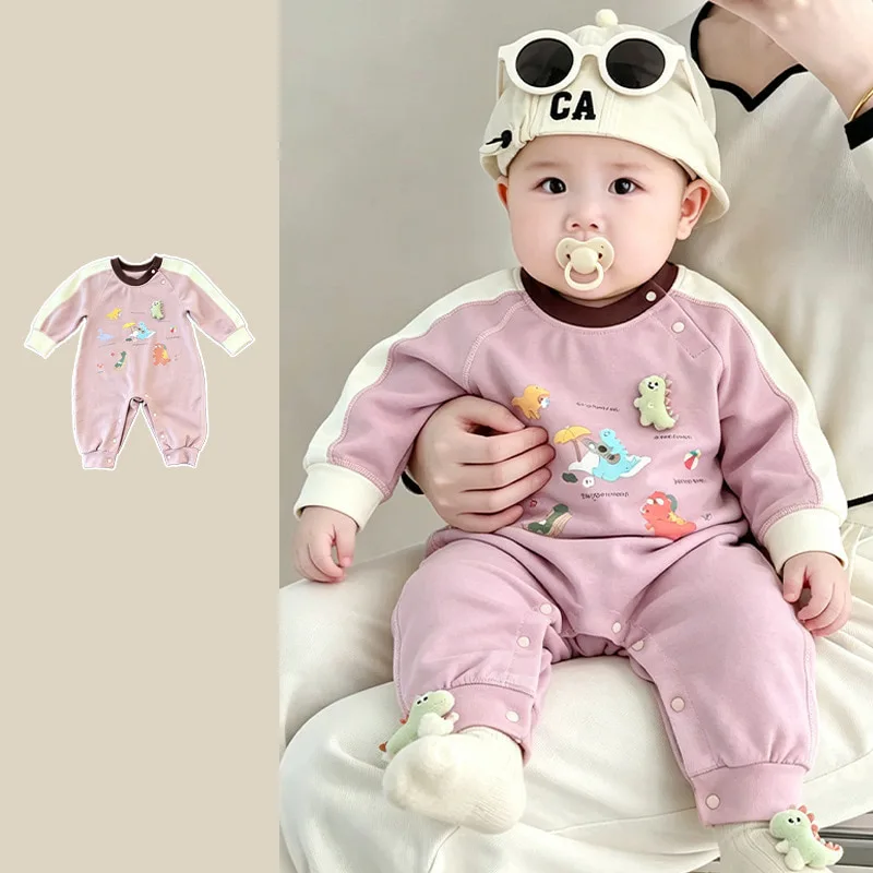 【BABY】ダイノピクニック恐竜デザインロンパース