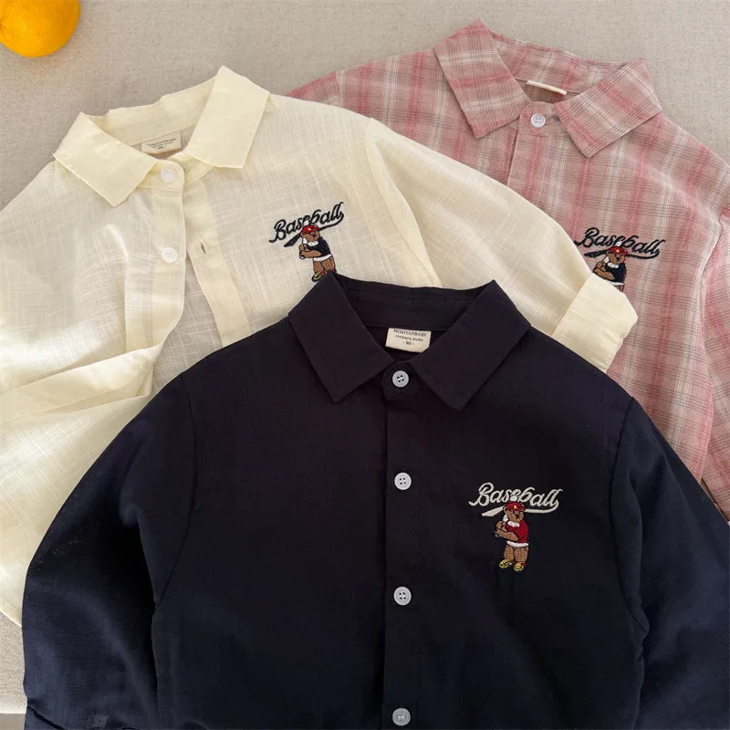 ベースボールくまデザインシャツ