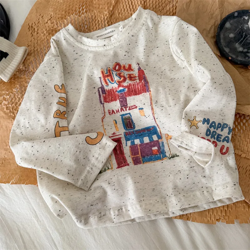 【KID】クレヨンハウスイラスト長袖Tシャツ