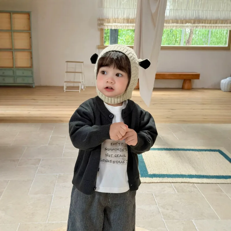 【BABY】ベーシックボタンニットカーディガン