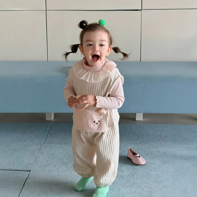【セット】うさぎモチーフリブトップスパンツセット