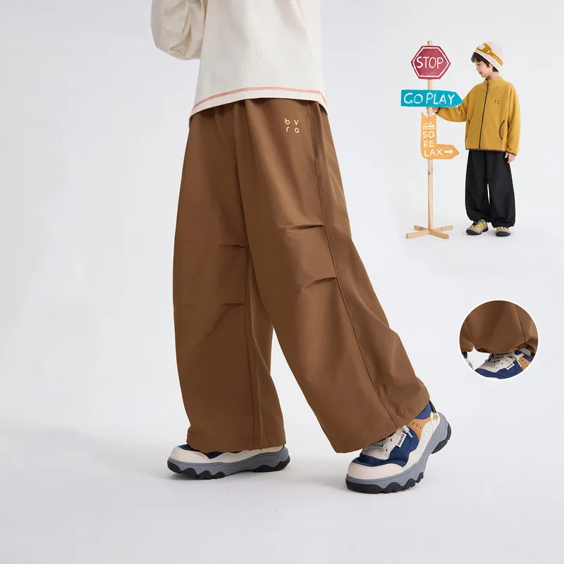【KID】ポケットデザインワイドシルエットパンツ